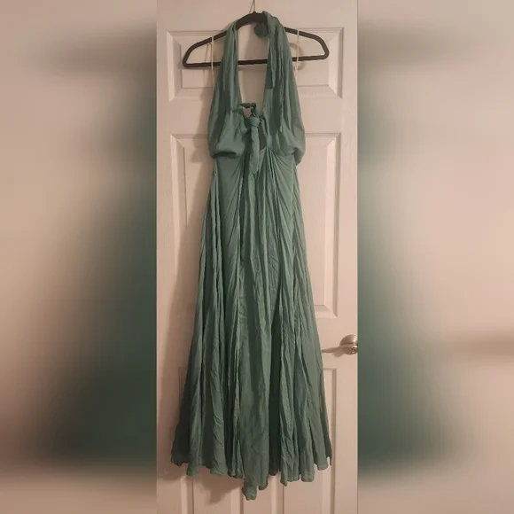 sachin and babi light blue dress BCBG halter dress BCBGMAXAZRIA XS (0-2) main image 0